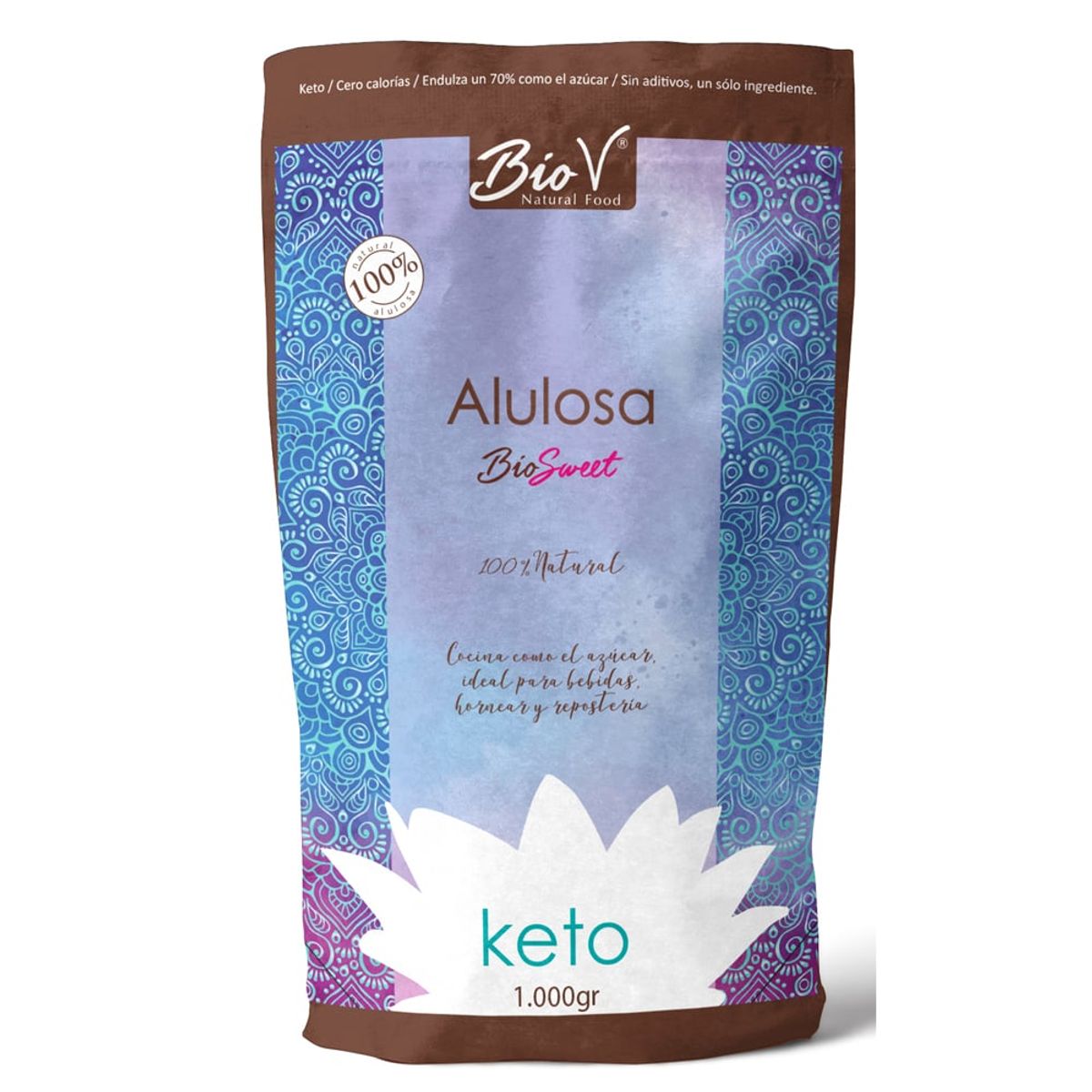 BIOV - Alulosa 1kg Sin Gluten Sin Alérgenos Vegano Bio V