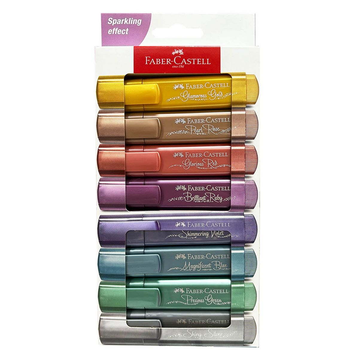 FABER-CASTELL - Destacador Faber-Castell TL 46 Metálico (8 Colores)