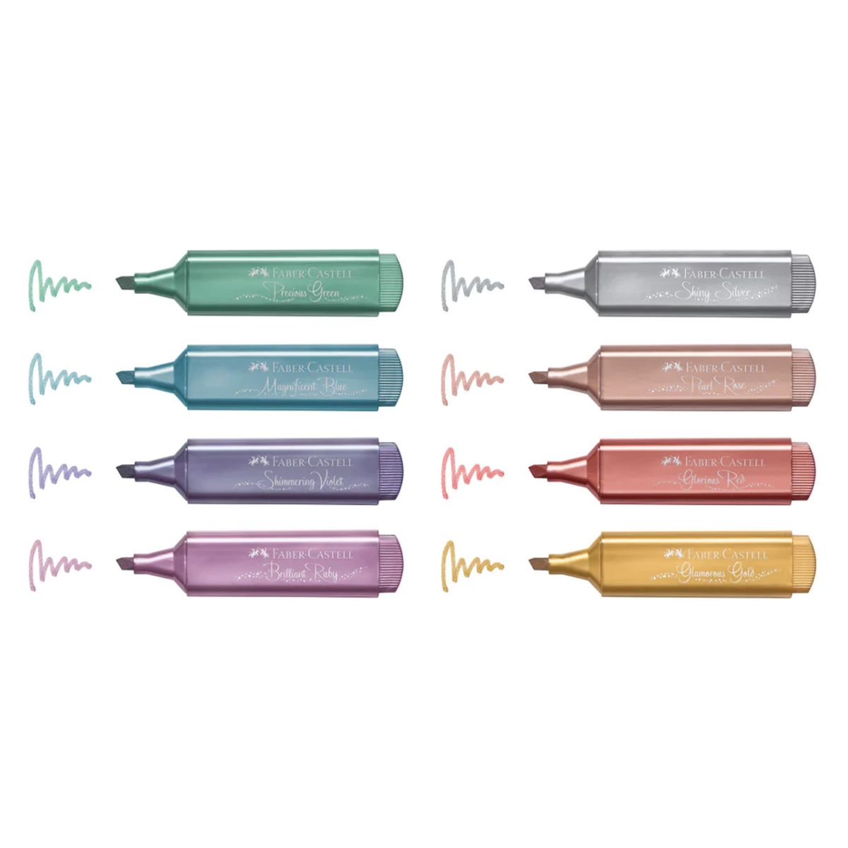 FABER-CASTELL - Destacador Faber-Castell TL 46 Metálico (8 Colores)
