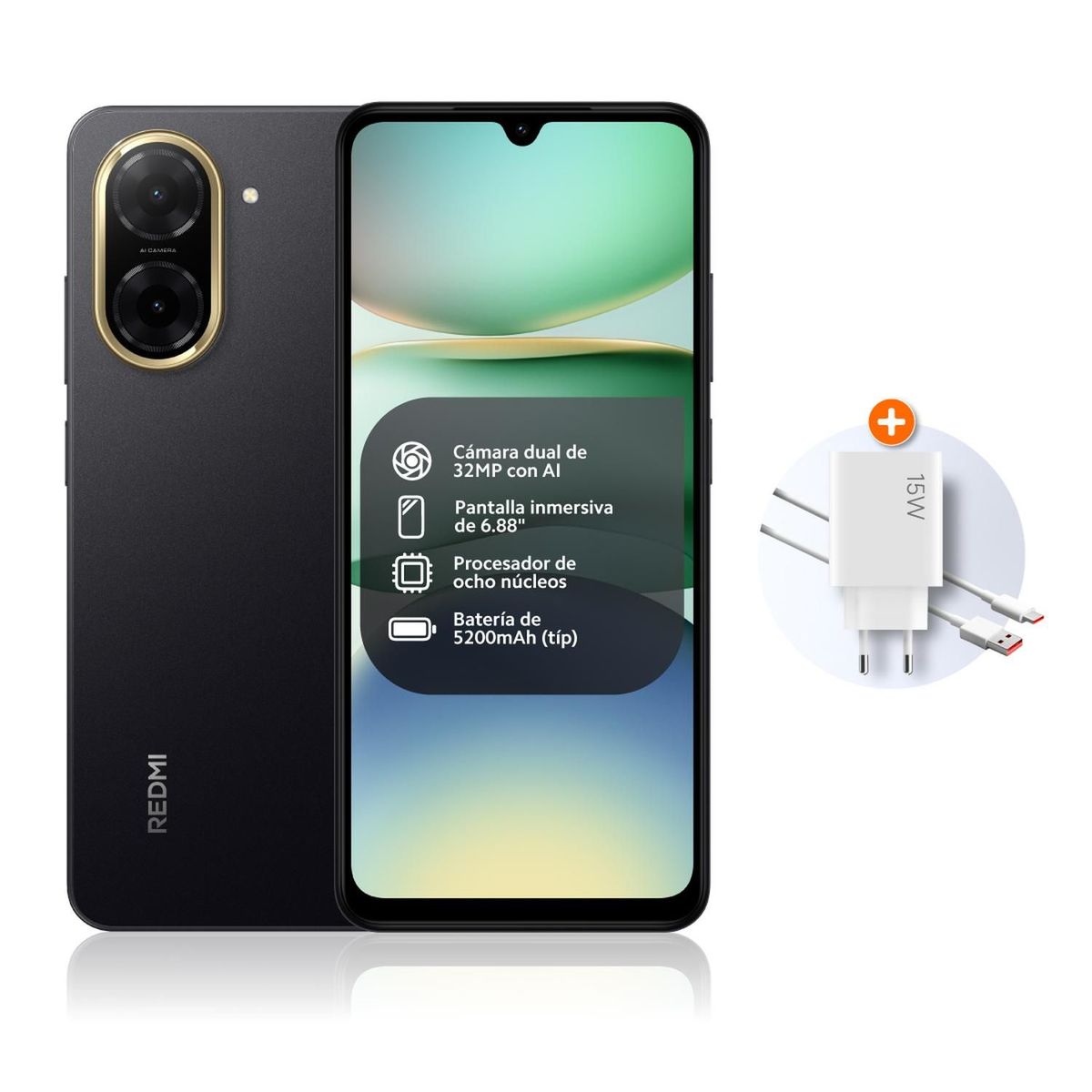 XIAOMI - Celular Redmi A5 Black 4GB RAM + 128GB ROM