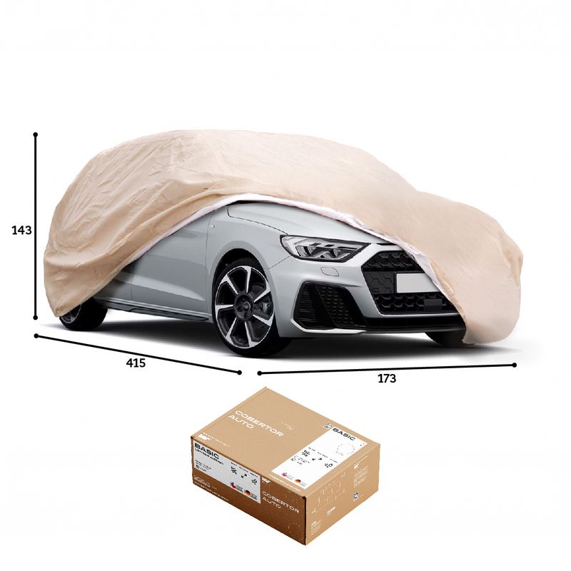 CWAGEN - Funda para Auto Beige Hatchback M - Wagen Covers Basic
