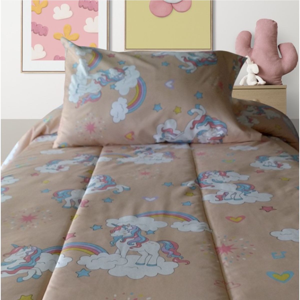 ILLUSIONS - Plumon Infantil Unicornio 1.5 Plazas