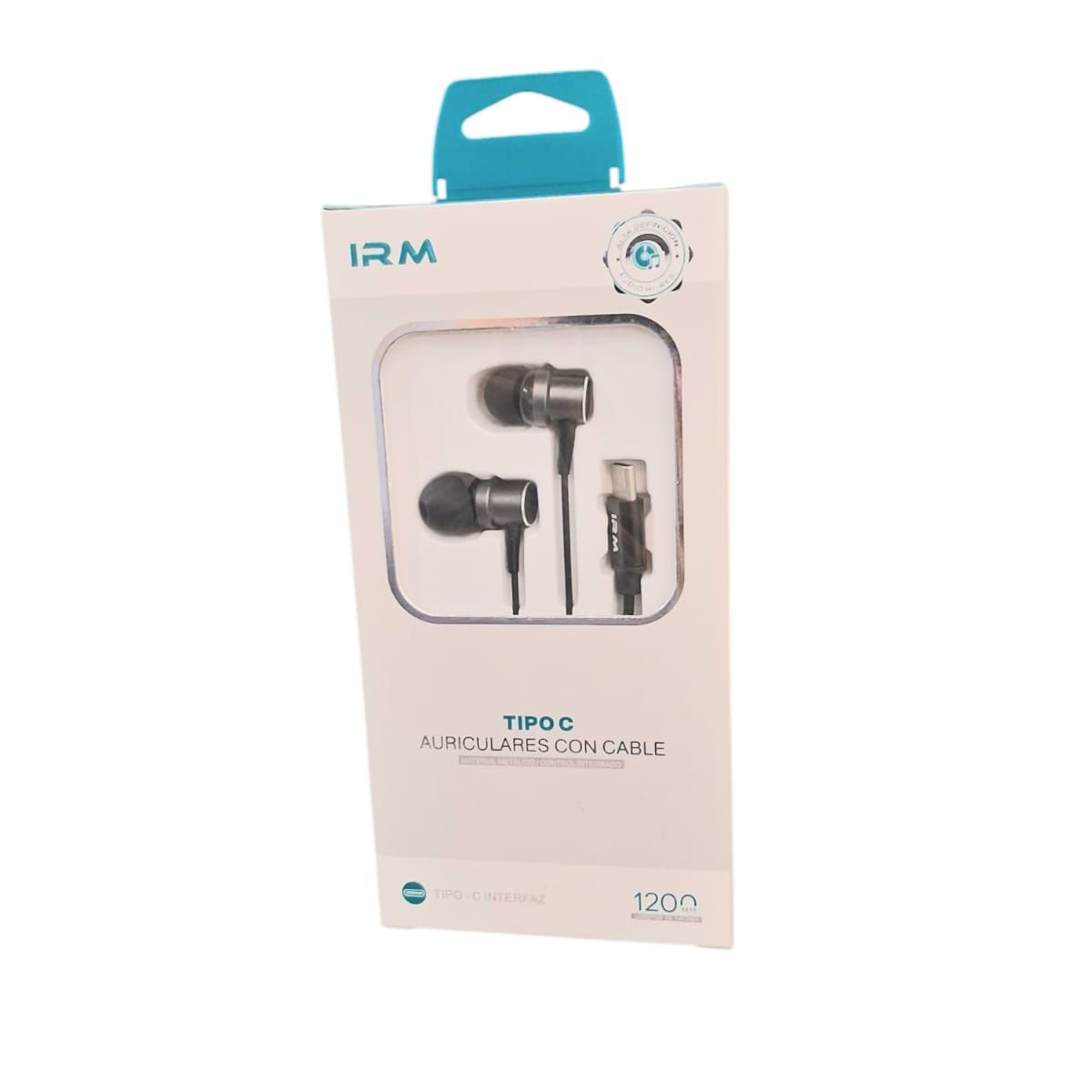 IRM - Audífonos tipo C de gomas  Negro IRM