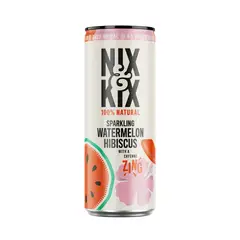 NIX & KIX - Agua Saborizada Sandía y Hibisco - 250 ml