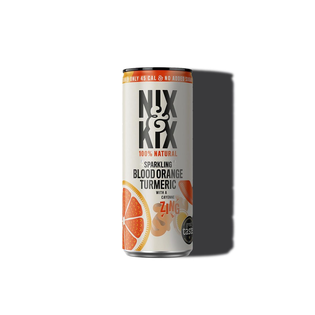 NIX & KIX - Agua Naranja Sanguina Cúrcuma Nix&Kix 1 x 250 ml