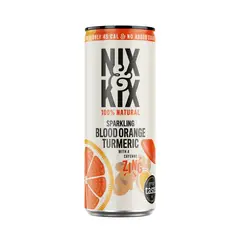 NIX & KIX - Agua Saborizada Sanguina y Cúrcuma - 250 ml