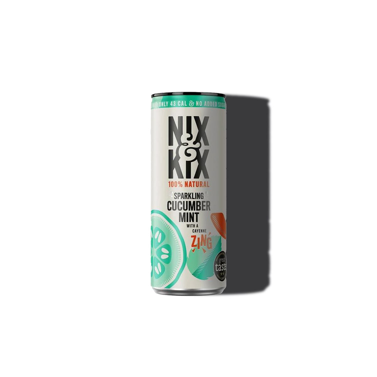 NIX & KIX - Agua Saborizada Pepino y Menta Nix & Kix - 250 ml