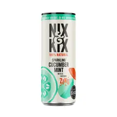 NIX & KIX - Agua Saborizada Pepino y Menta - 250 ml