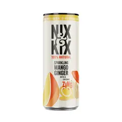 NIX & KIX - Agua Saborizada Mango y Jengibre - 250 ml