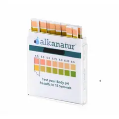 ALKANATUR - 25 Tiras Reactivas Para Medir El Ph De Alta Precisión