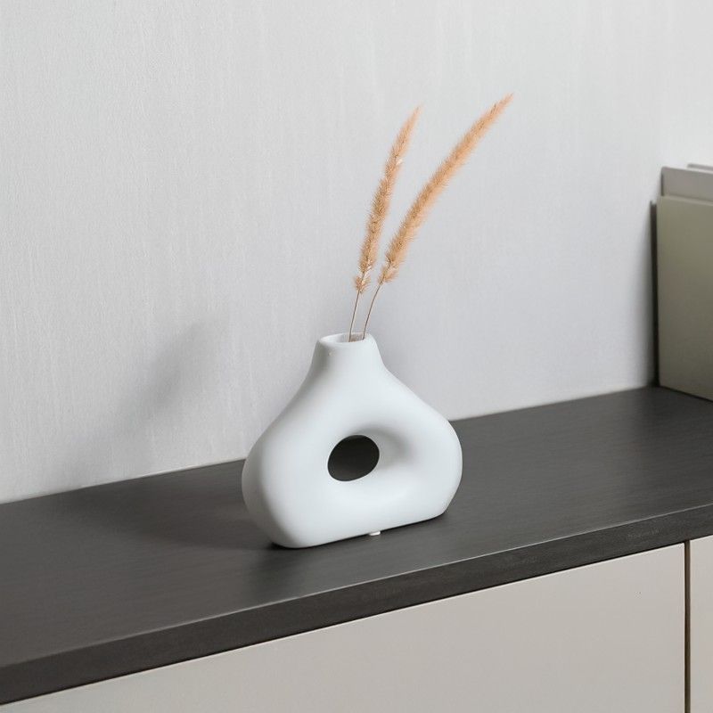 RE DECORA - Jarrón Decorativo Grace Blanco