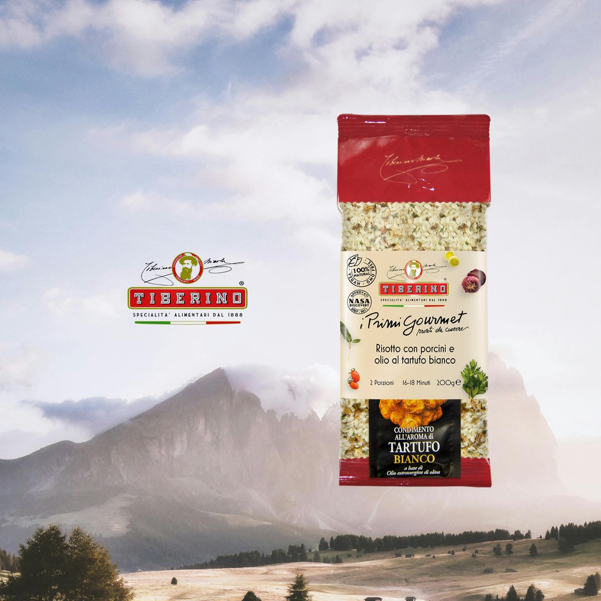 TIBERINO - Risotto Porcini y Aceite Trufa Blanca Tiberino 1 x 200 gr