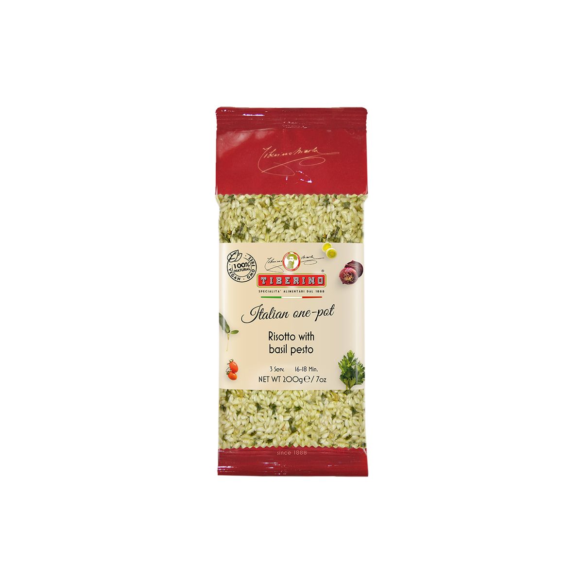 TIBERINO - Risotto Pesto de Albahaca Tiberino 1 x 200 gr