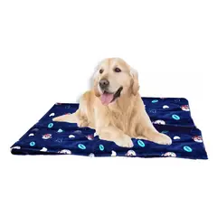 GENERICO - Manta Para Perros Grandes Súper Suave Esponjosa 120X90 azul