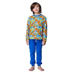 TOP - Pijama Largo Niño Invierno Algodón Naruto C2