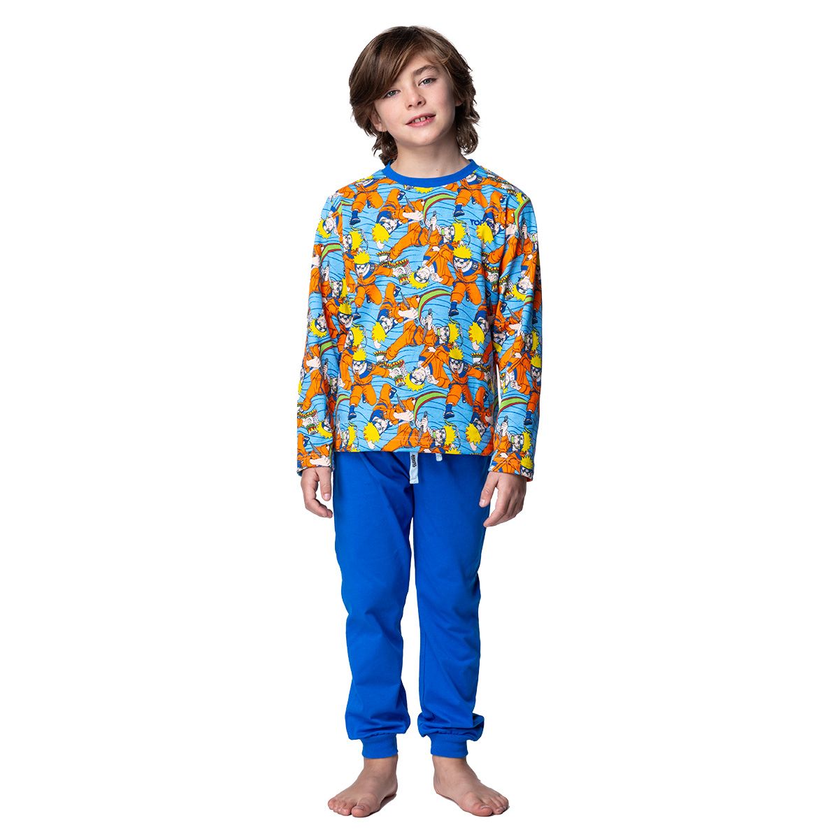 TOP - Pijama Largo Niño Invierno Algodón Naruto C2 Top