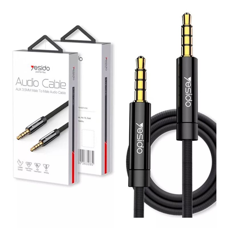 YESIDO - Cable Auxiliar De 3m Para Audio 35mm Yesido Yau16