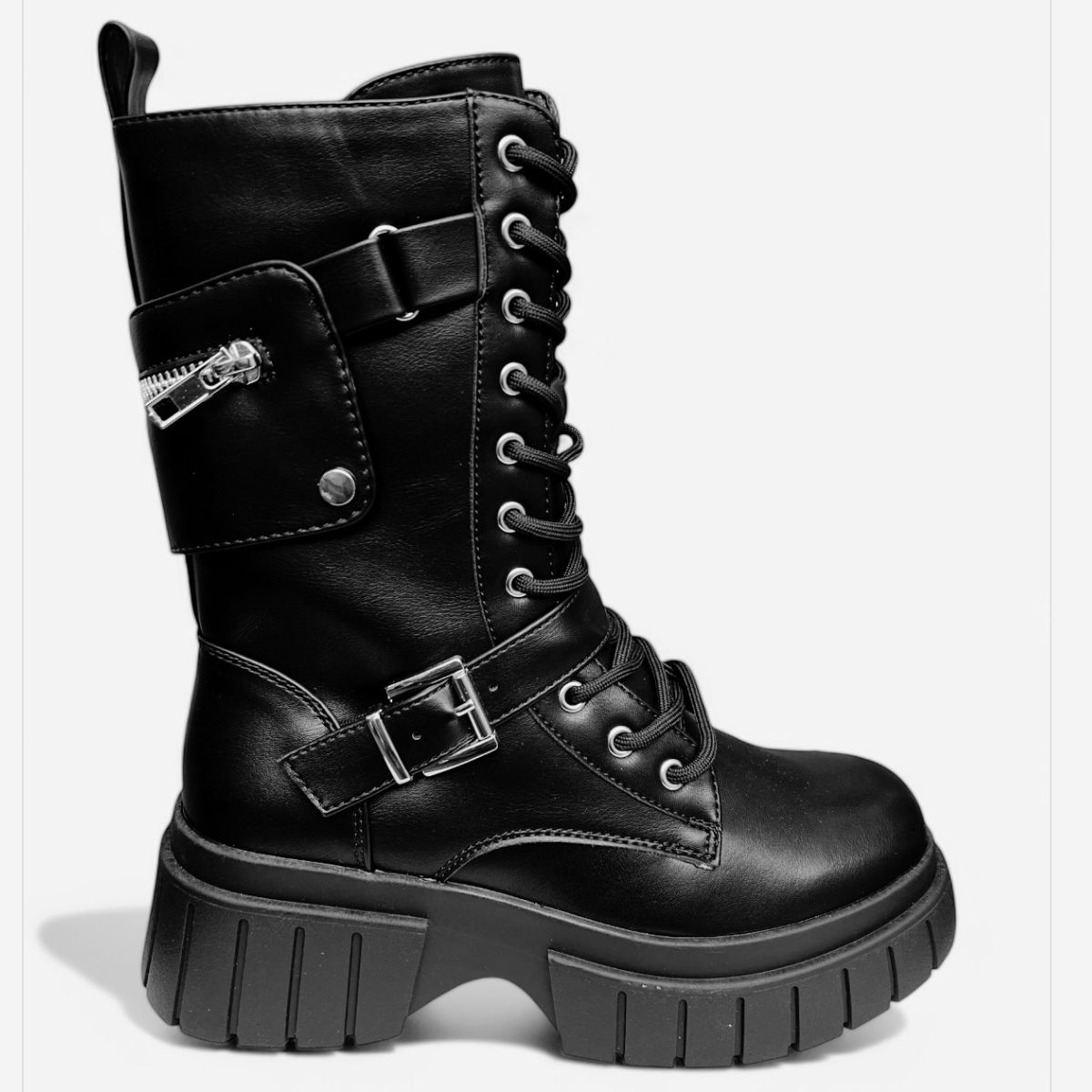 BOTELI - Botín Rock Negro para Mujer