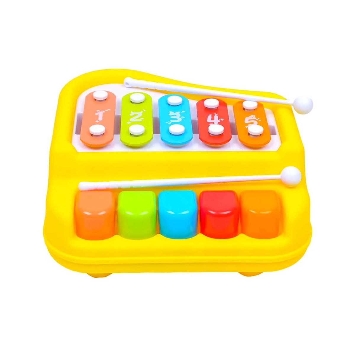 GENERICO - PIANO XILOFONO PARA BEBE AMARILLO