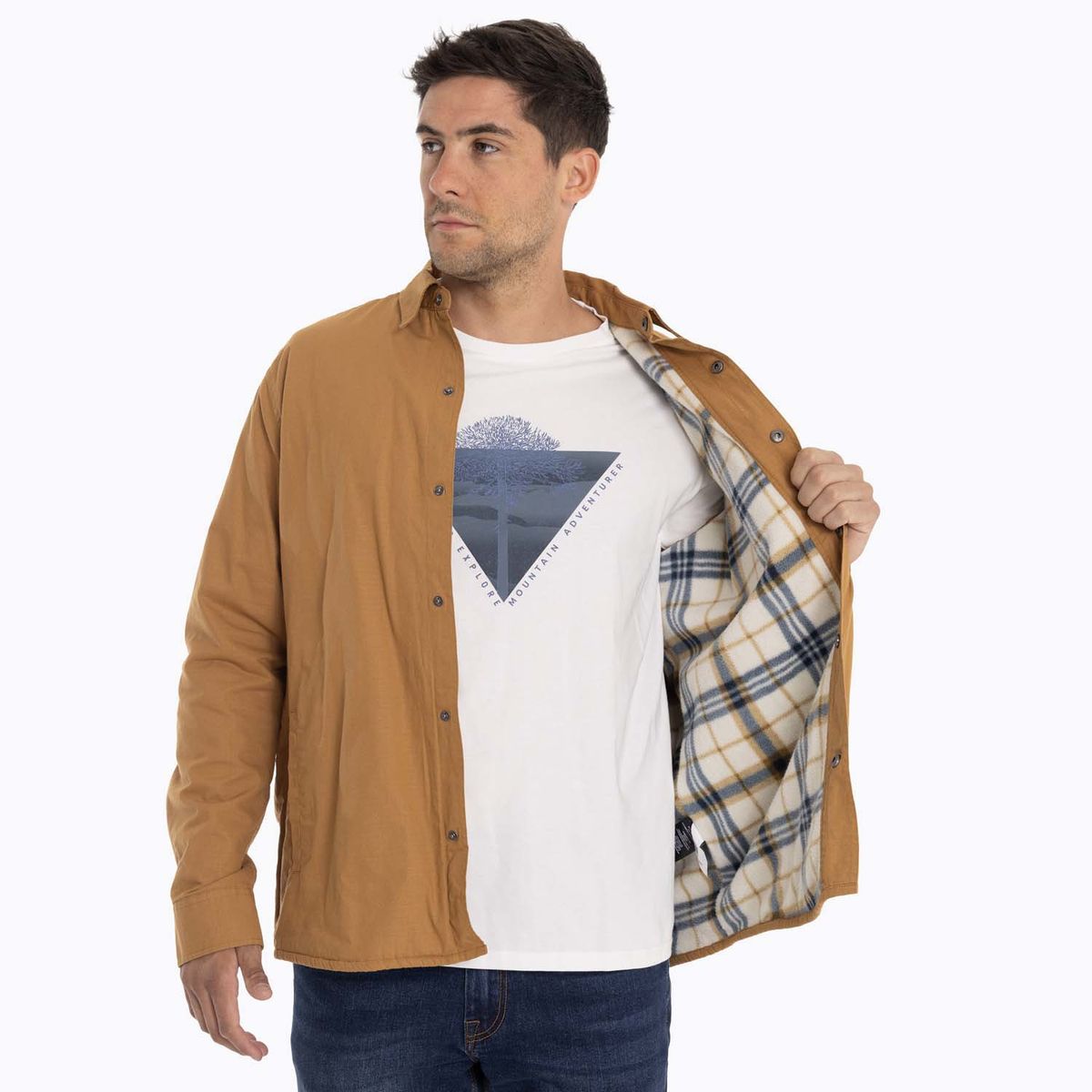 MERRELL - Chaqueta Sobrecamisa Hombre Carson Ov Mostaza MERRELL