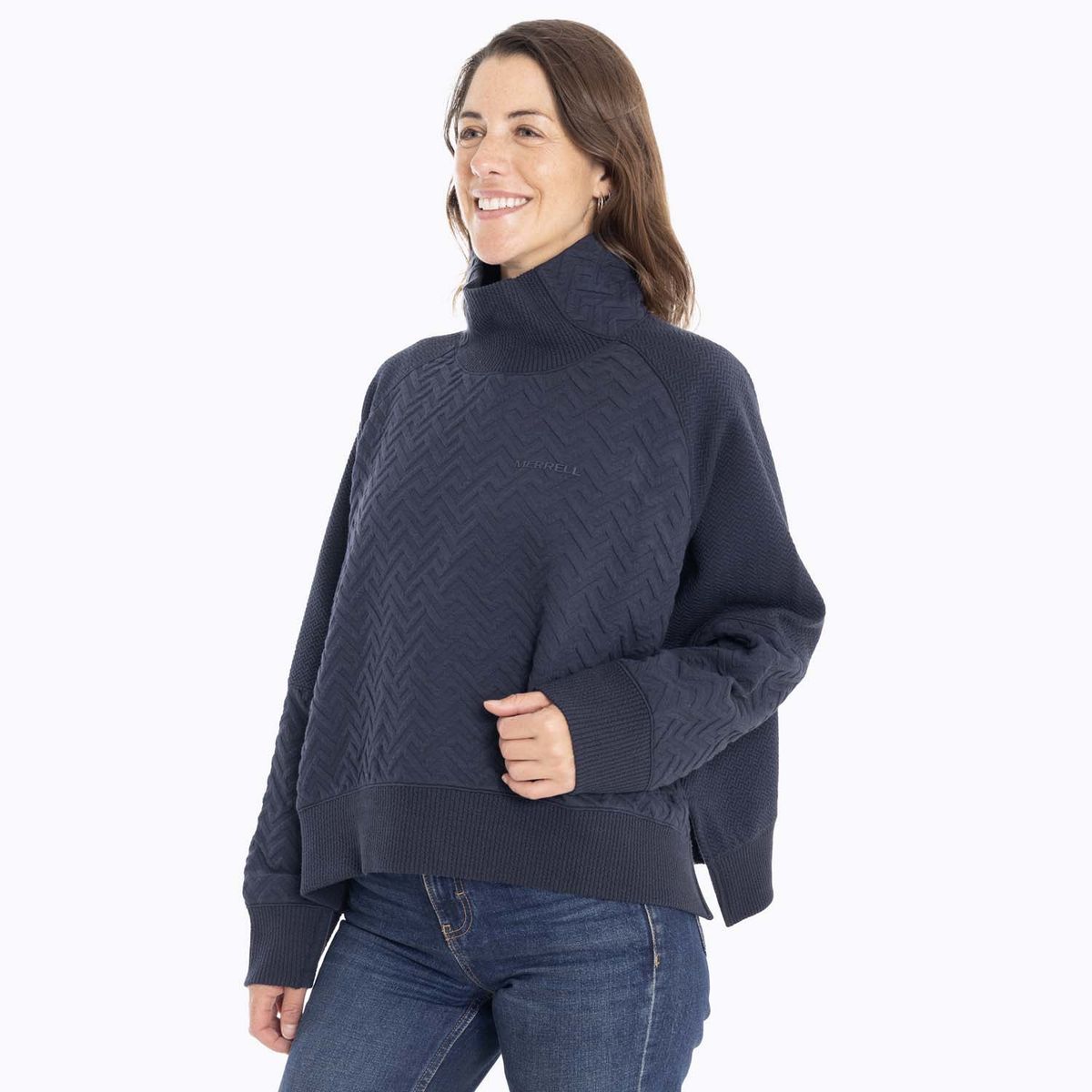 MERRELL - Chaleco Mujer Crooked Sweatshirt Azul Marino MERRELL
