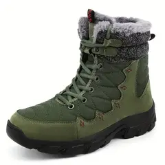 TIOZONEY - Botas de nieve con suela gruesa para hombre.