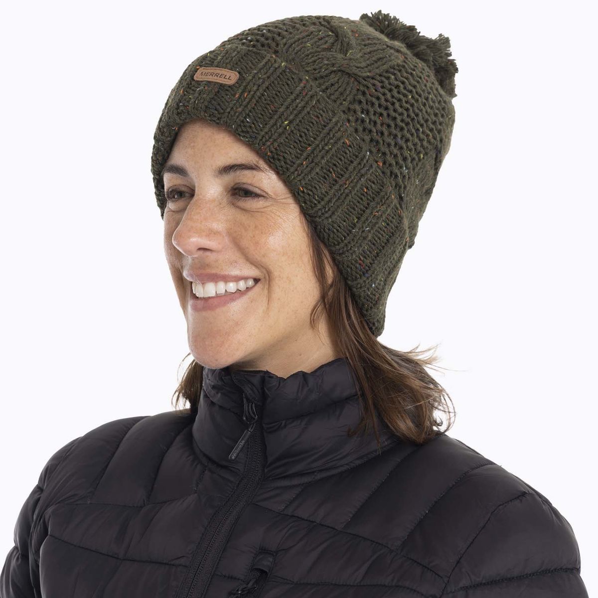 MERRELL - Gorro Unisex Ospika 2-Layer Pompo Verde MERRELL