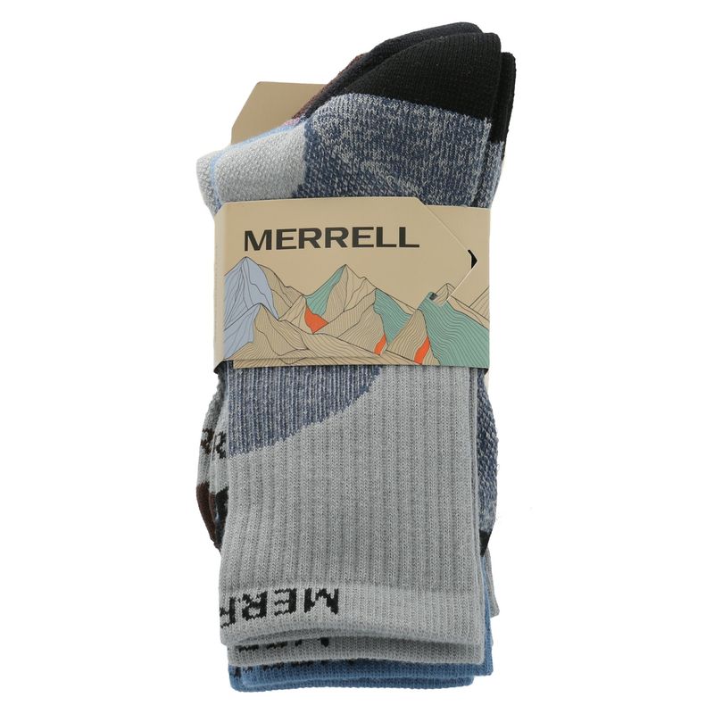MERRELL - Pack 3 Calcetines Unisex T-Pck Negro MERRELL