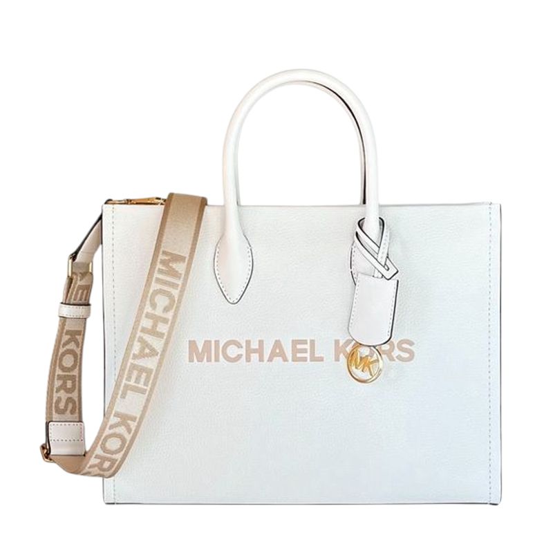 MICHAEL KORS - Cartera Tote Michael Kors Mirella Mediano color blanco