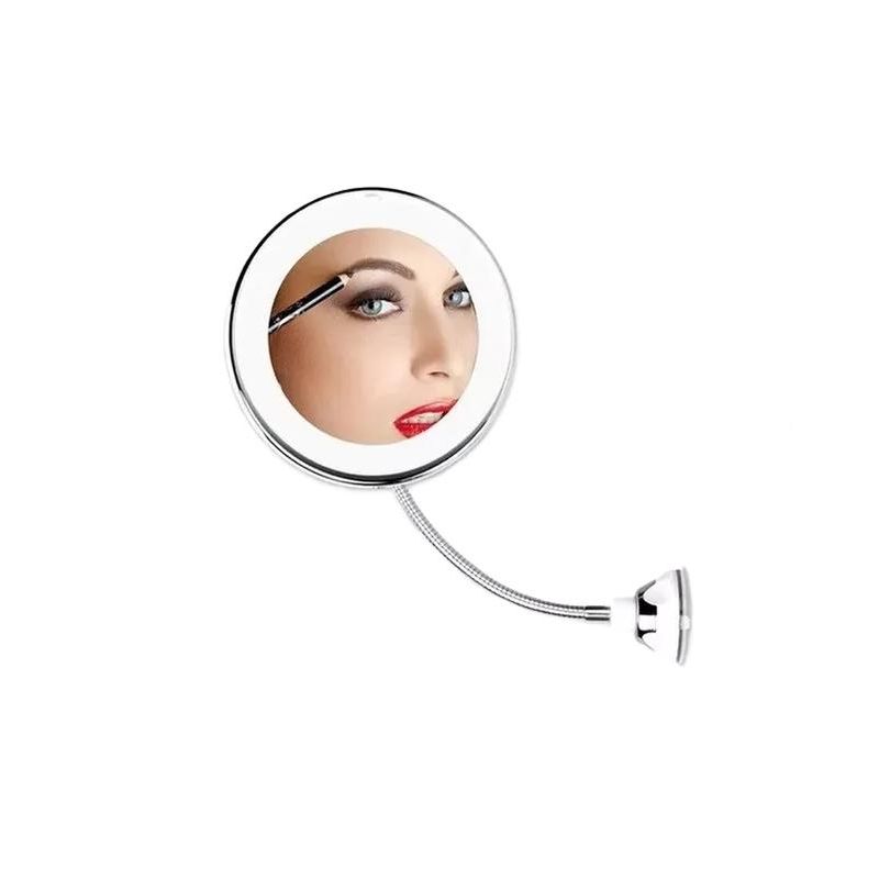 GENERICO - Espejo LED Aumento 10x con Luz Maquillaje y 7 Luces LED