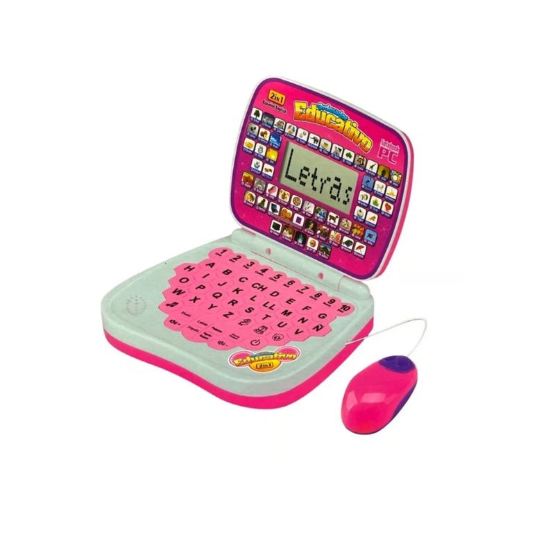 GENERICO - Mini ordenador Para Niños Pc Educativo color rosado