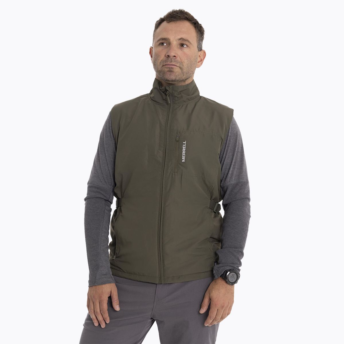 MERRELL - Polar Hombre Ochlock Vest Café oscuro MERRELL