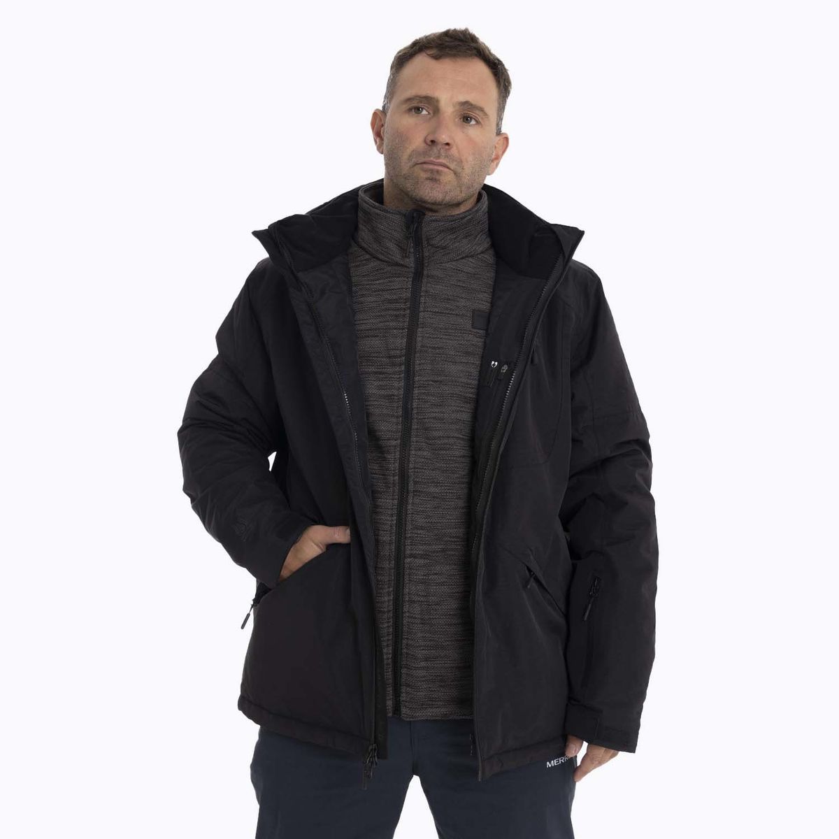 MERRELL - Parka Hombre Misisipi 3 In 1 Negro MERRELL