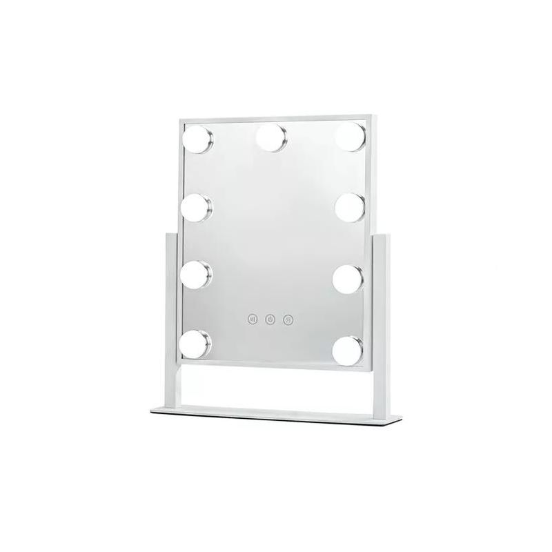 GENERICO - Espejo Maquillaje Tocador 9 Luces LED USB 3 Modos 360°