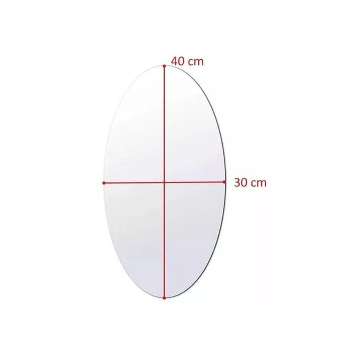 GENERICO - Lámina Espejo Adhesivo 30x40cm Decorativo Vinilo Pro