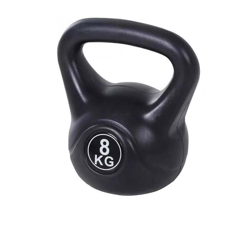 GENERICO - Pesa Rusa Kettlebell 8kg Entretenimiento  crossfit y Fitness - Negro
