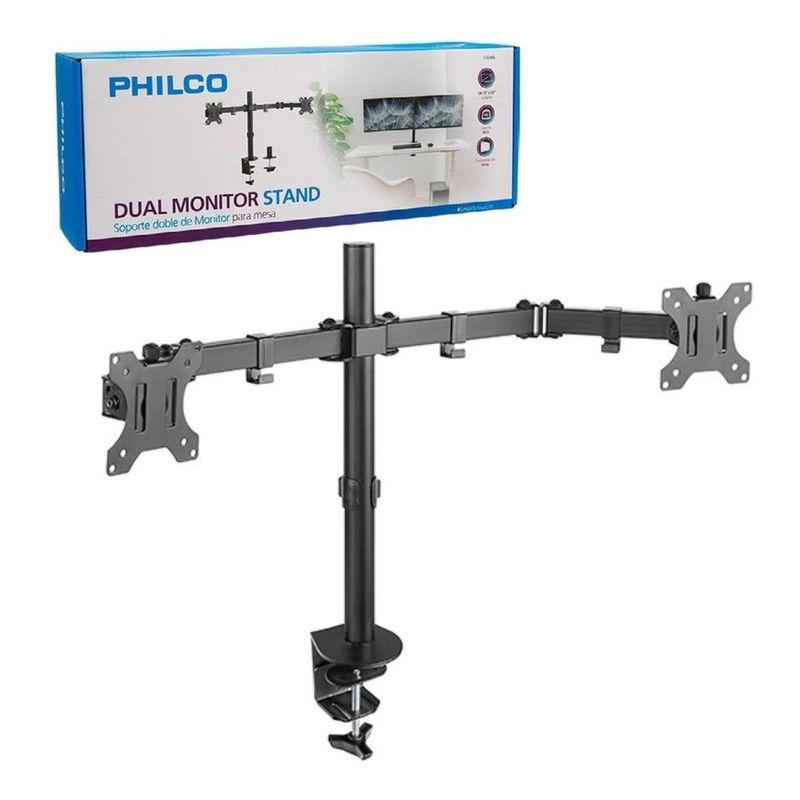 PHILCO - SOPORTE MONITOR DOBLE PARA MESA 13 A 32 PHILCO