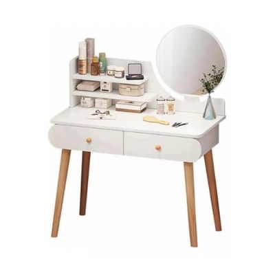 Imagen 2 del producto Peinadora Tocador Con Espejo Organizador Cosmético Nordico