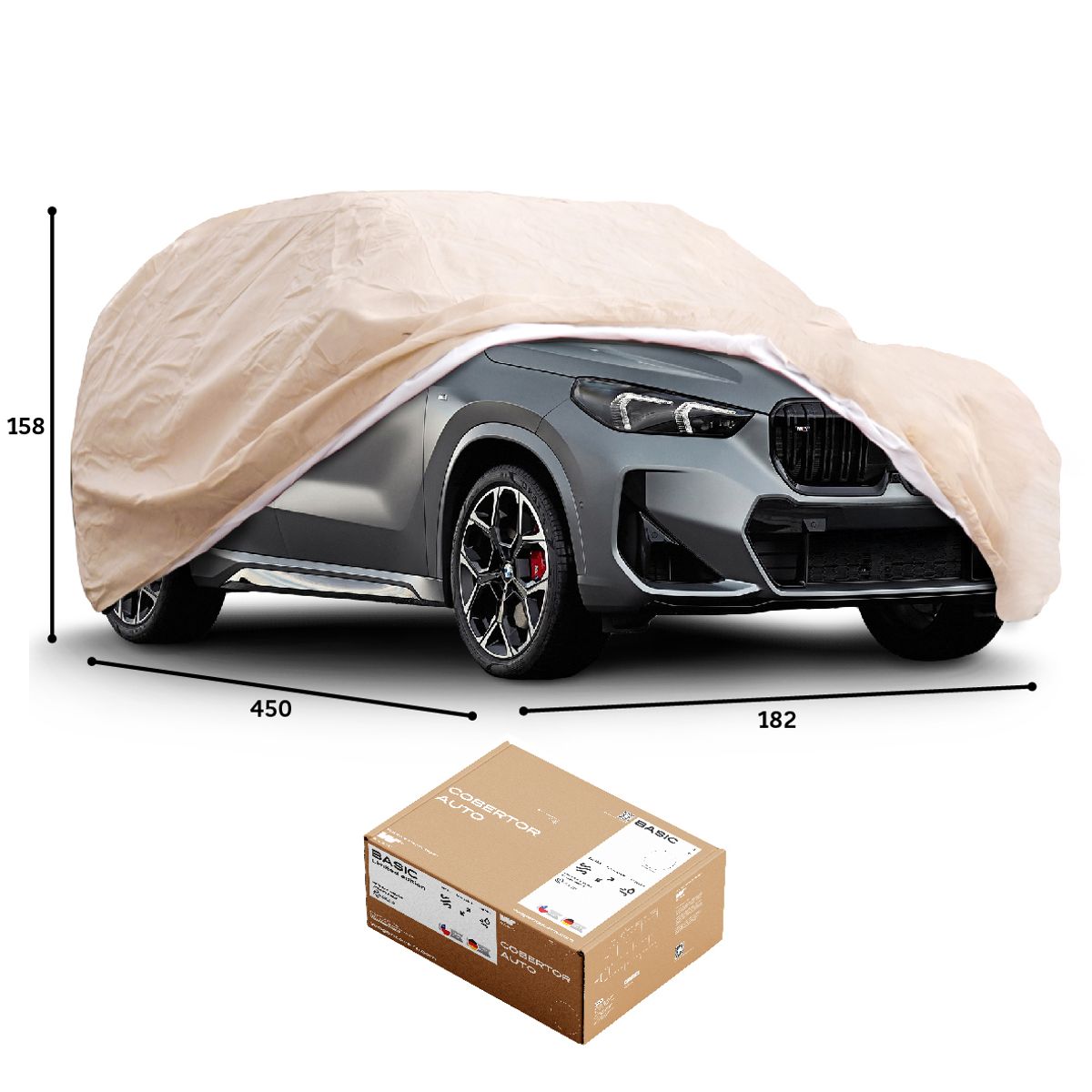 CWAGEN - Funda para Auto Beige SUV S - Wagen Covers Basic