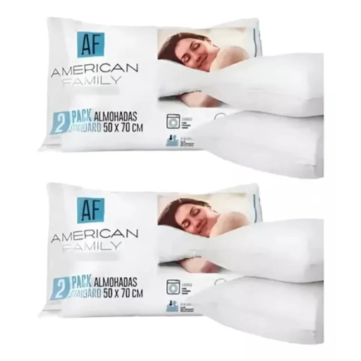 CANNON - Almohadas Cannon American Family 50x70cm Pack Set 4 Unidades