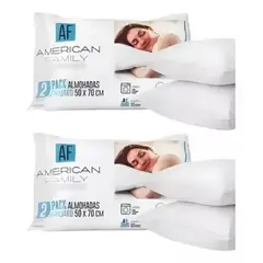 CANNON - Almohadas American Family 50x70cm Pack Set 4 Unidades