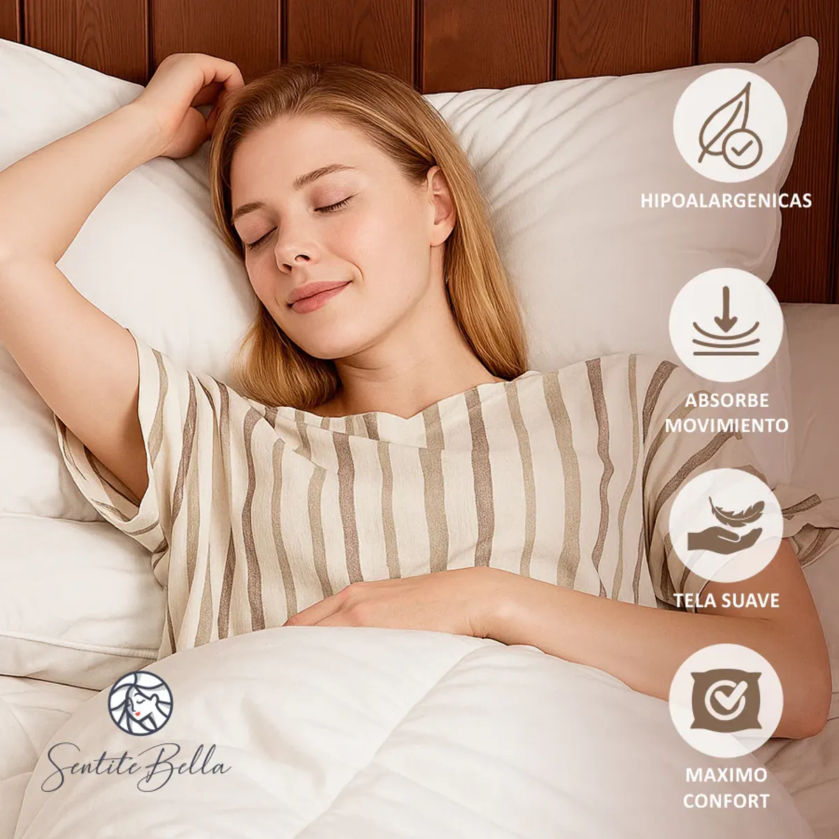 CANNON - Almohadas Cannon American Family 50x70cm Pack Set 4 Unidades