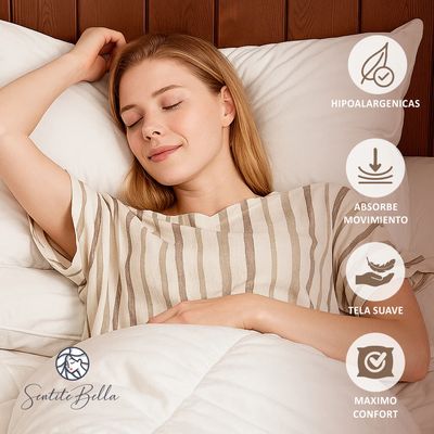 Imagen 2 del producto Almohadas American Family 50x70cm Pack Set 4 Unidades