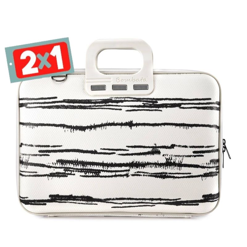 BOMBATA - BOLSO BOMBATA BLACK & WHITE PARA NOTEBOOK 156
