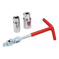 GENERICO - Llave Saca Bujia 2 En 1 16mm + 21mm