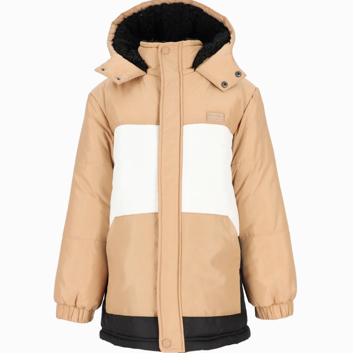 BLACK AND BLUE - Parka niño impermeable beige Black and Blue