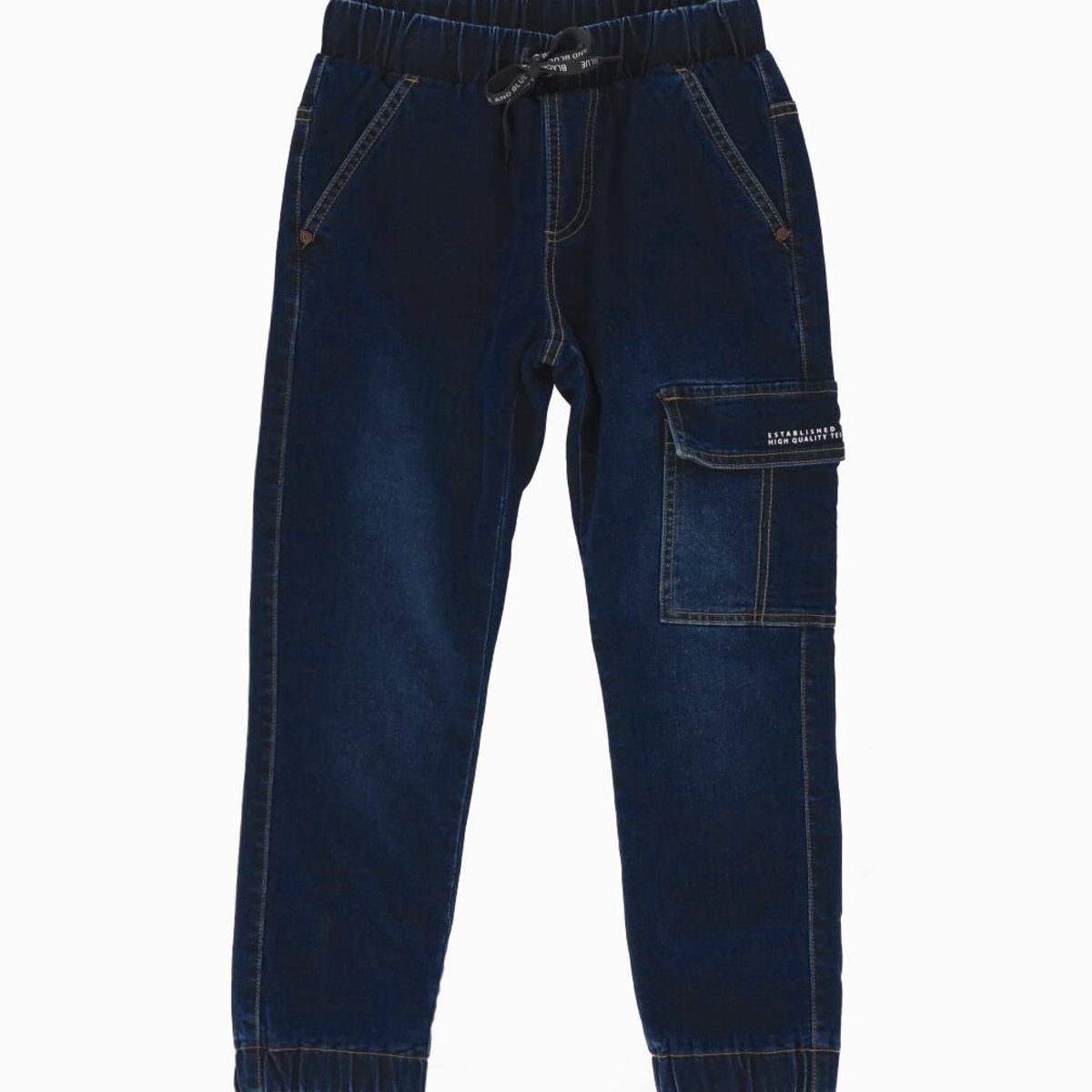 BLACK AND BLUE - Jeans niño cargo denim azul Black and Blue