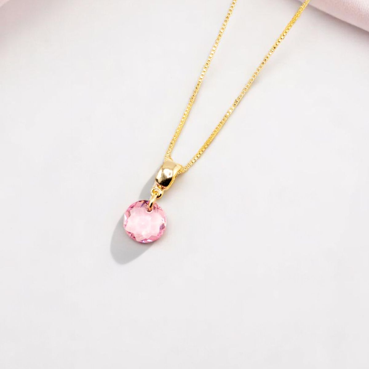 JOYAS MONTERO - Collar Bali Gold 24K creado con cristales de Swarovski® Light Rose