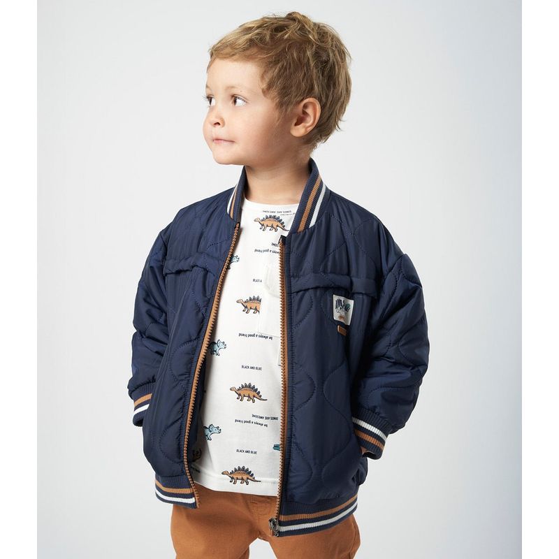 BLACK AND BLUE - Chaqueta bebés bomber azul marino Black and Blue