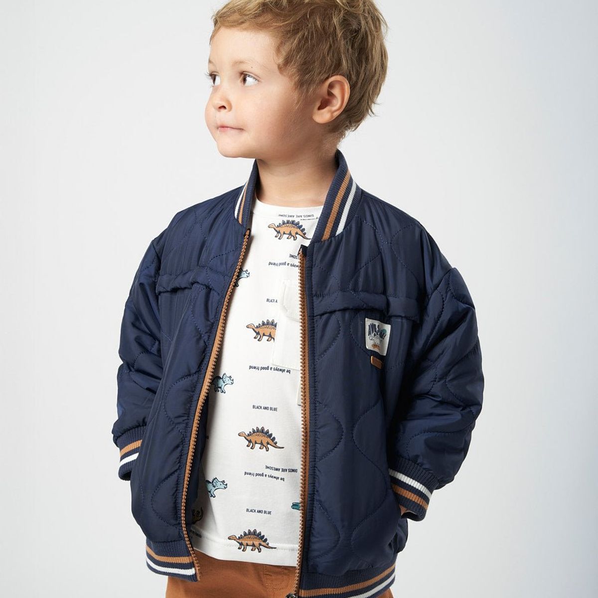 BLACK AND BLUE - Chaqueta bebés bomber azul marino Black and Blue